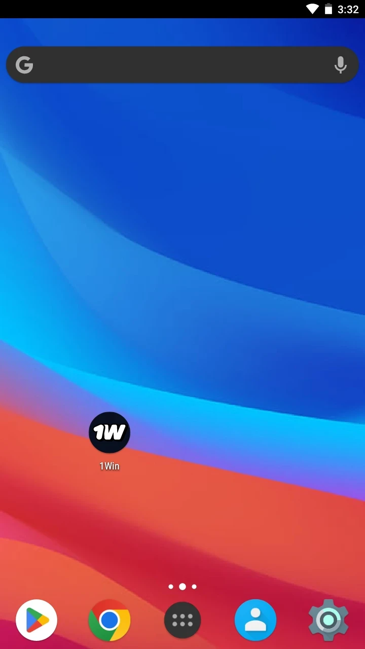 Instale la aplicación 1win en su dispositivo Android.