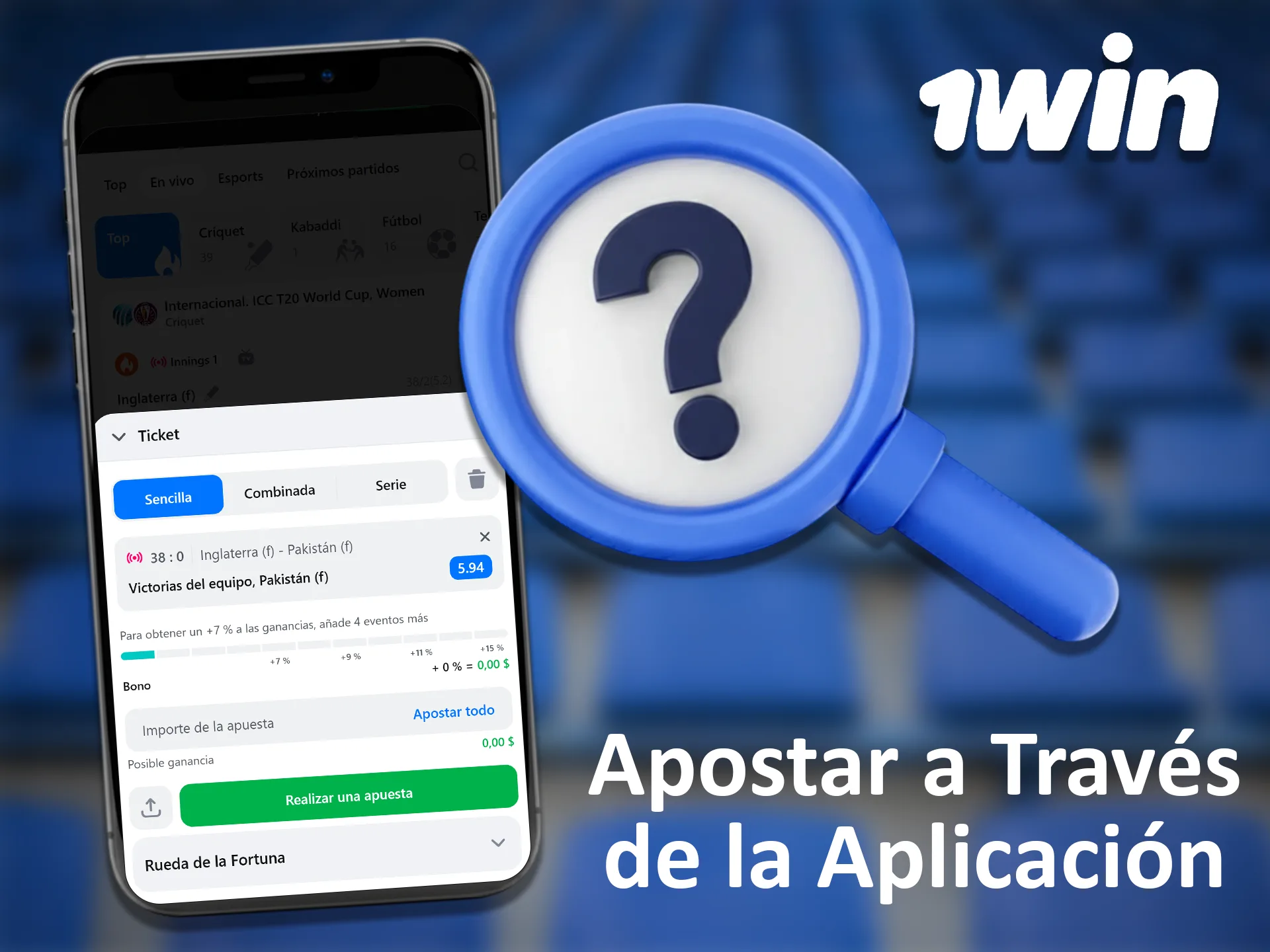 Aprenda a apostar en la aplicación 1win.