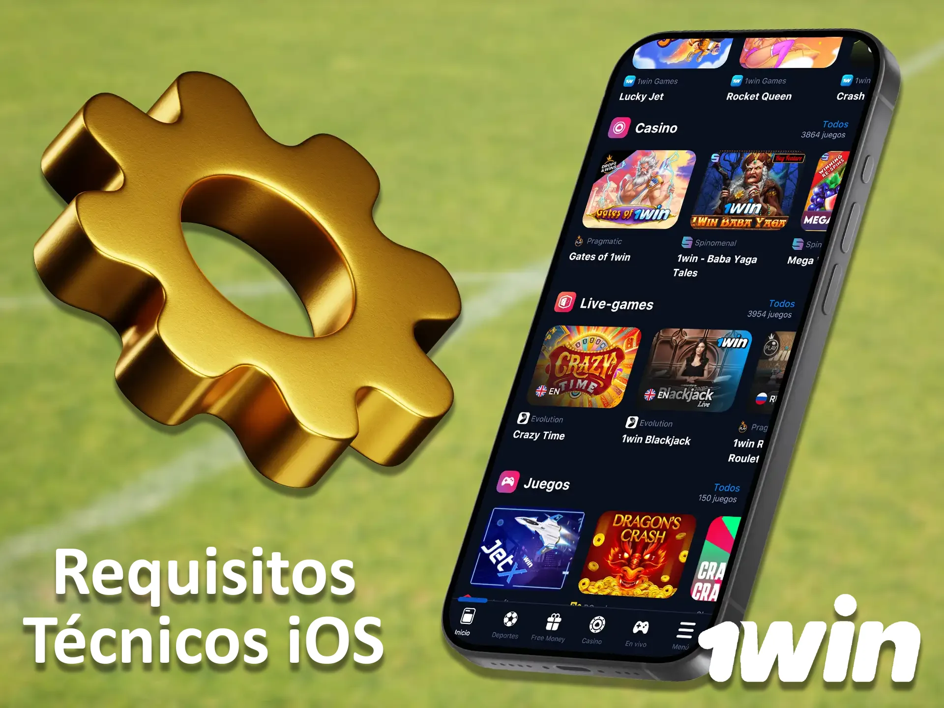 Conozca las especificaciones técnicas mínimas para ejecutar la aplicación 1win.