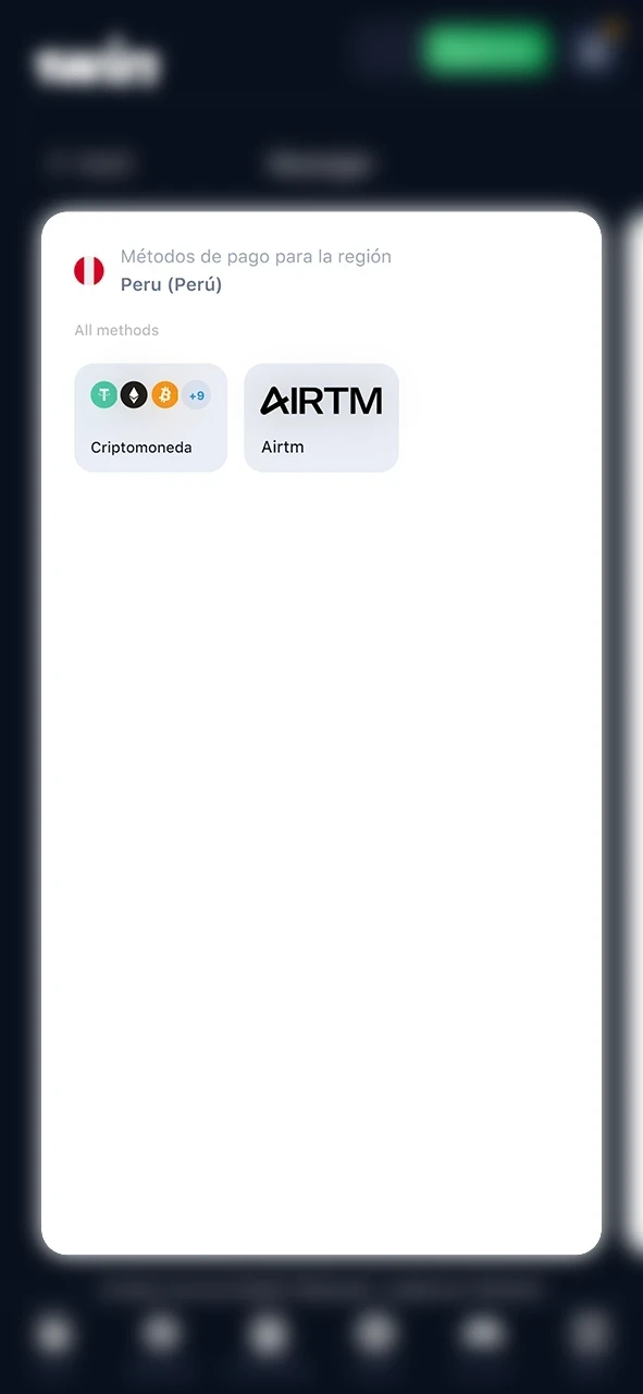 Recarga tu cuenta 1win.