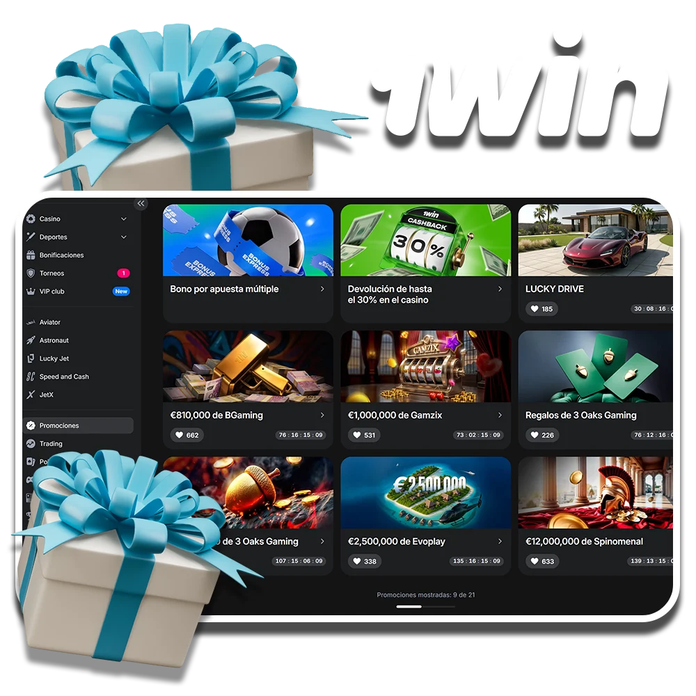 1win ofrece numerosas promociones que le brindan oportunidades adicionales.