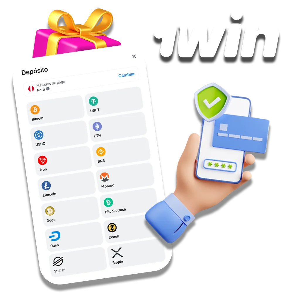 1Win le ofrece una gran variedad de cómodos métodos de ingreso y retirada de fondos.
