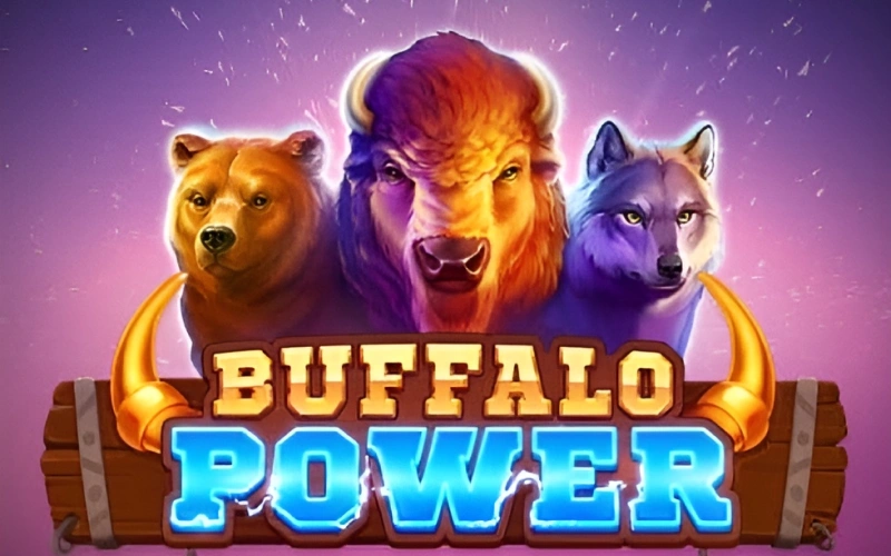 Disfruta de un juego con temática del Gran Cañón con giros gratis, un juego de bonificación y cuatro botes en Buffalo Power Hold and Win en 1win.