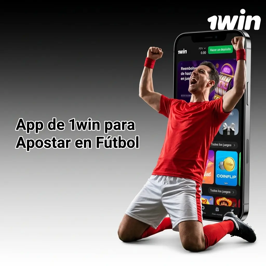 App 1win para apostar en fútbol desde Perú, disponible en Android e iOS con cuotas en vivo y estadísticas