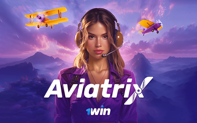 Realice dos apuestas con importes diferentes en la tragaperras Aviatrix de 1win.