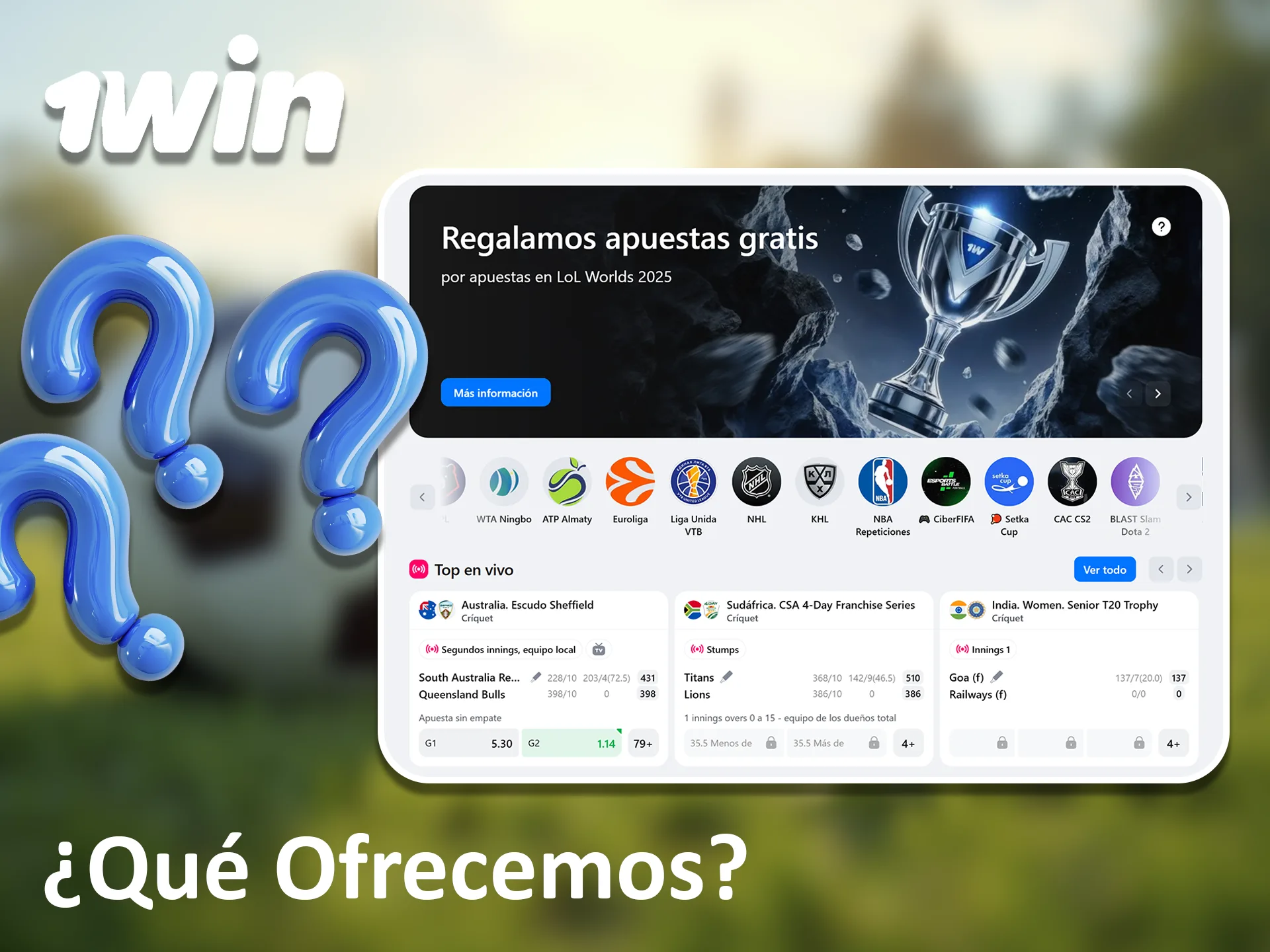 1win está especializada en juegos de casino y apuestas deportivas en línea.