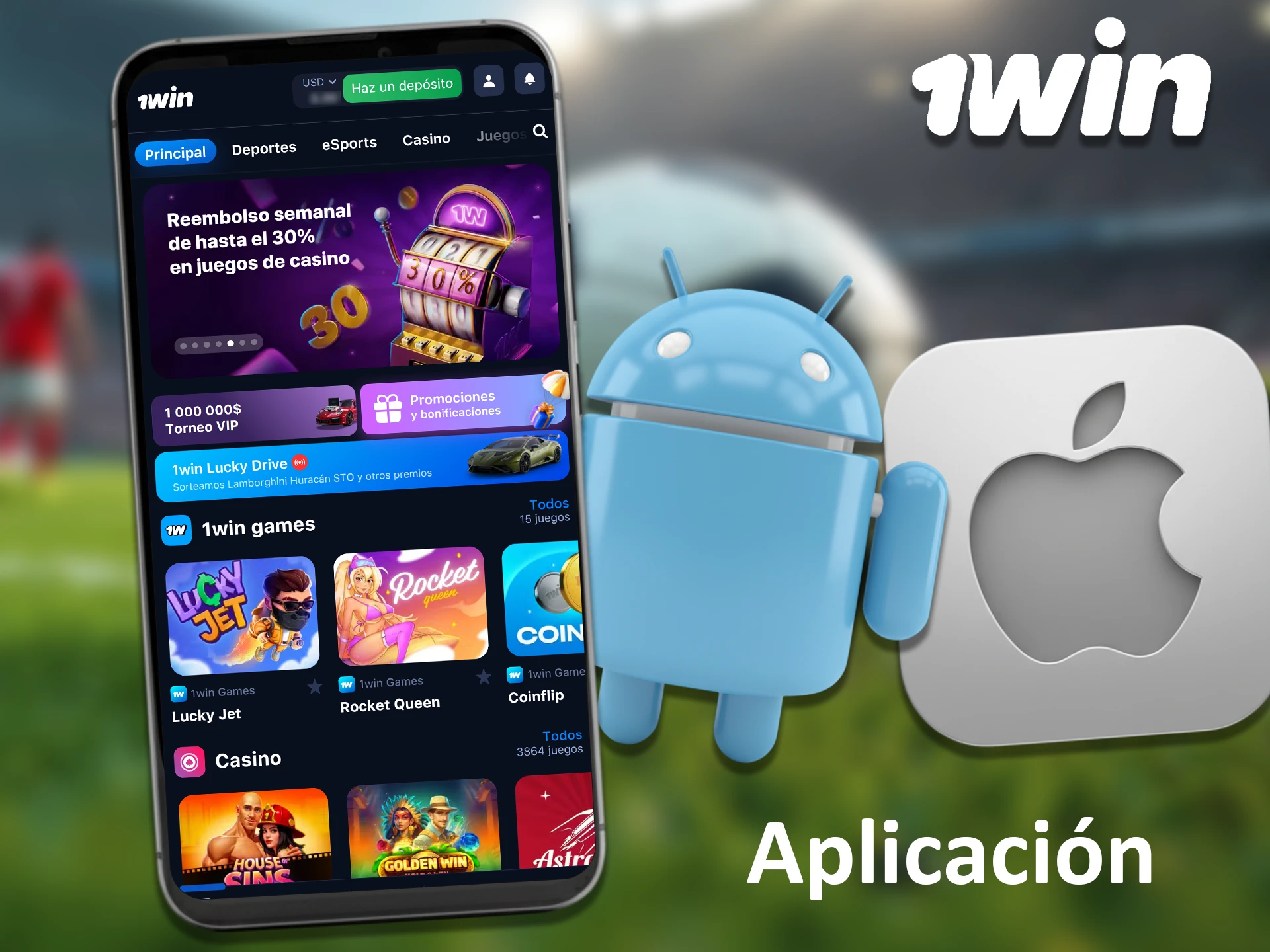 Con la aplicación móvil de 1win, sus apuestas están siempre a un toque de distancia.