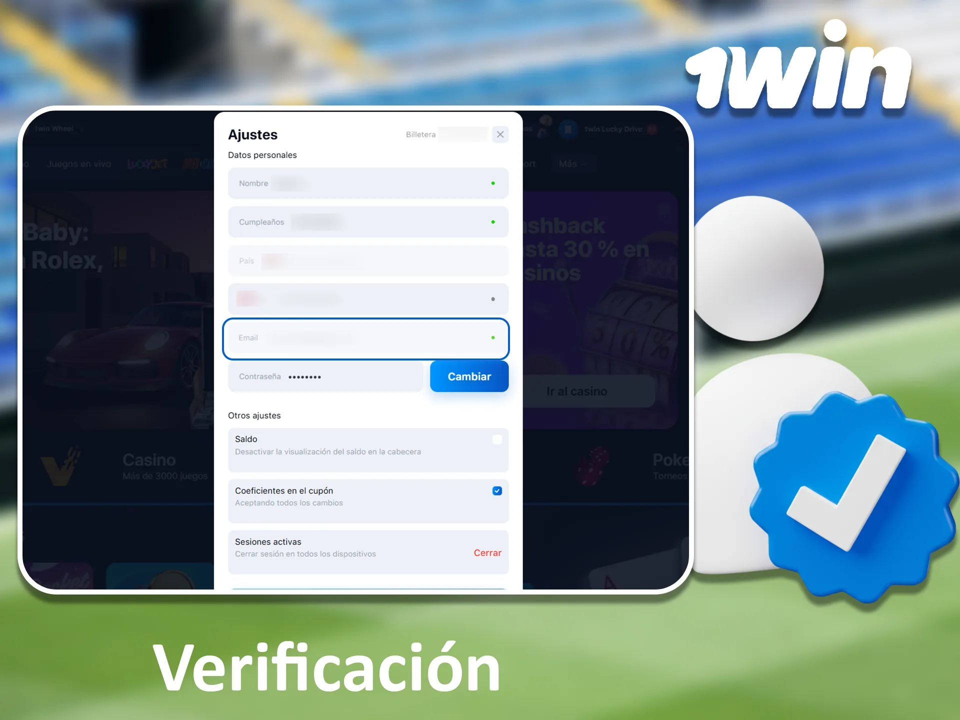 1win exige la verificación de cuentas para prevenir el fraude y proteger tus fondos.