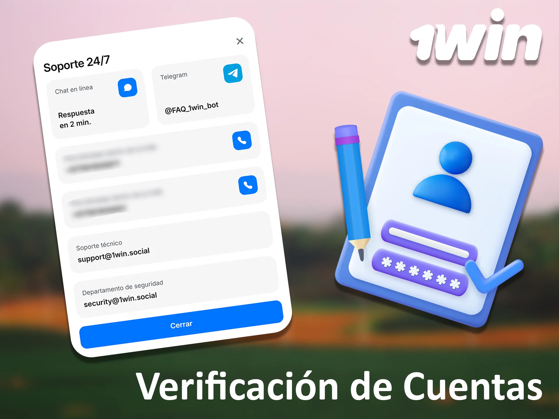 Para garantizar la seguridad y el cumplimiento de las normas, 1win exige la verificación de la cuenta.