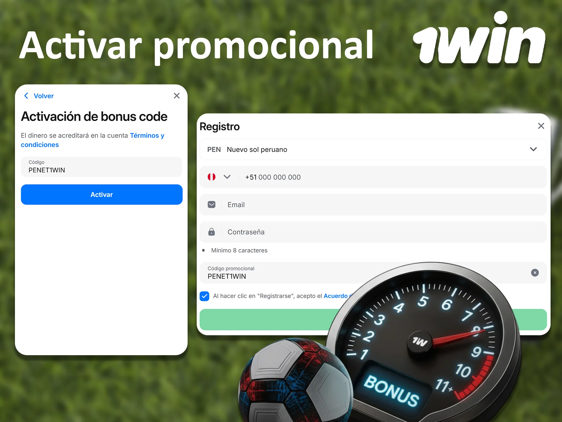 Aprende a activar fácilmente un código promocional de 1win.