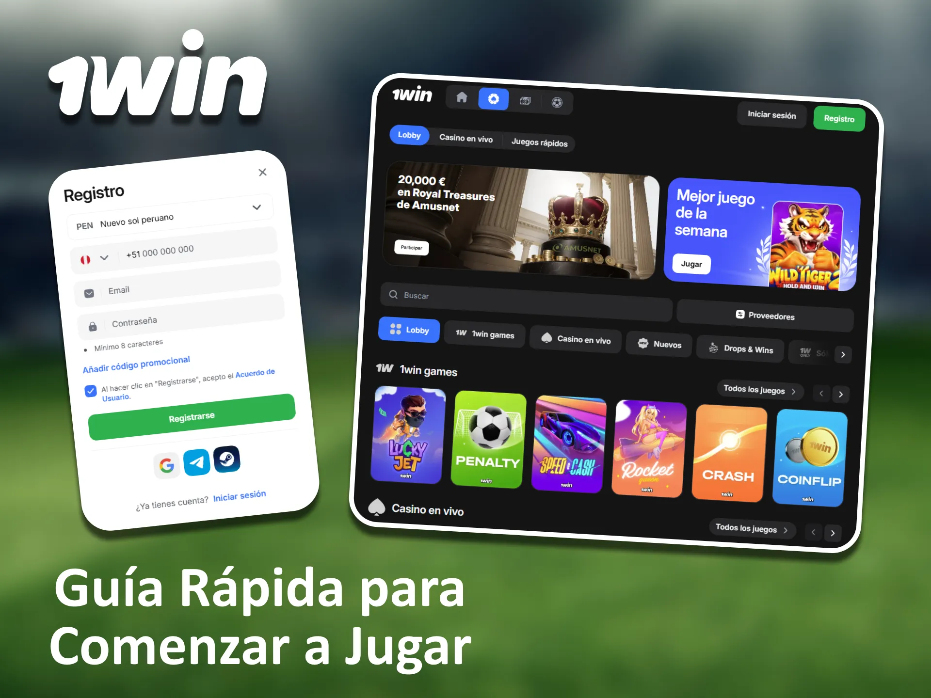 1Win en Perú facilita empezar a jugar rápidamente con pasos claros y sencillos.