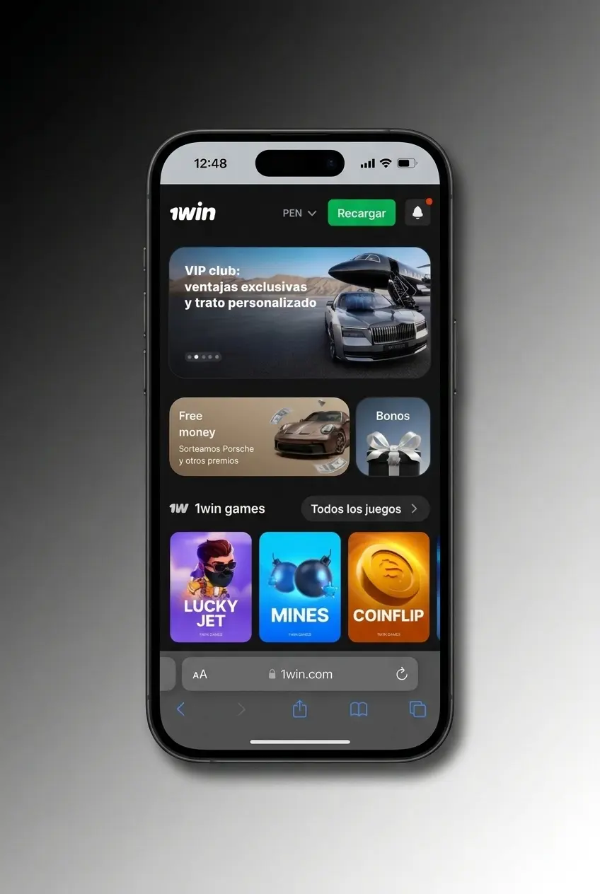 Guía de 5 pasos para instalar la web app de 1win en iPhone o iPad y jugar Mines desde Safari