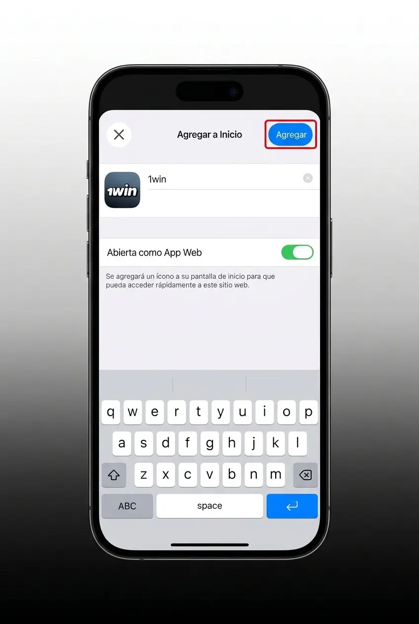 Guía de 5 pasos para instalar la app web de 1win en iPhone o iPad desde Safari sin App Store