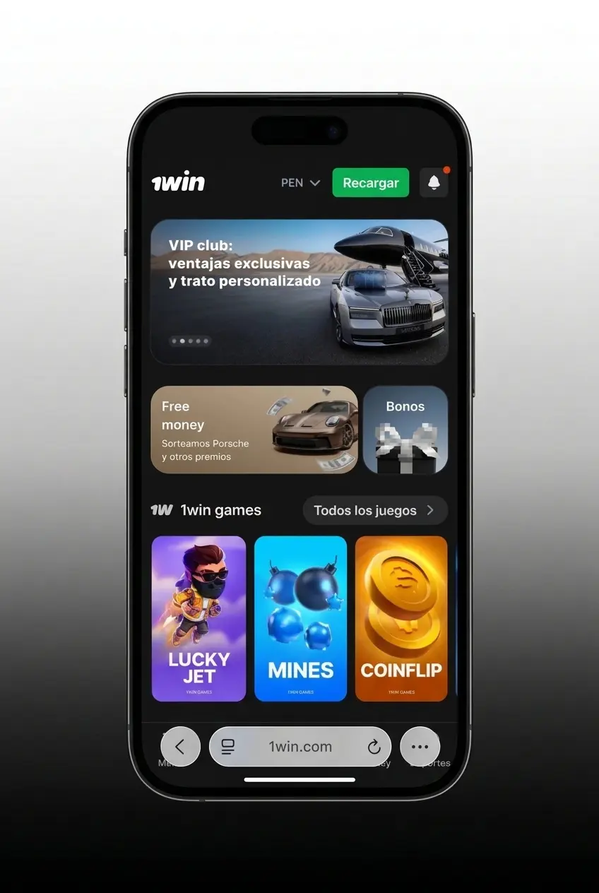 Pasos para instalar app web de 1win en iPhone o iPad desde Safari sin App Store