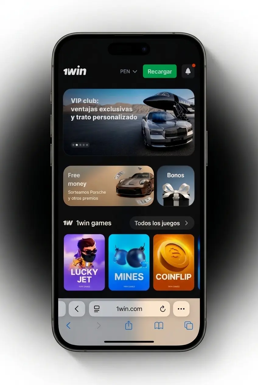Guía en 5 pasos para instalar la app web de 1win en iOS y acceder a Rocket X desde iPhone o iPad